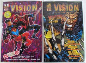 Marvel Vision Lot of 2 #1, 2 Marvel Comics (1996) VG+ 1st Print Comic Books