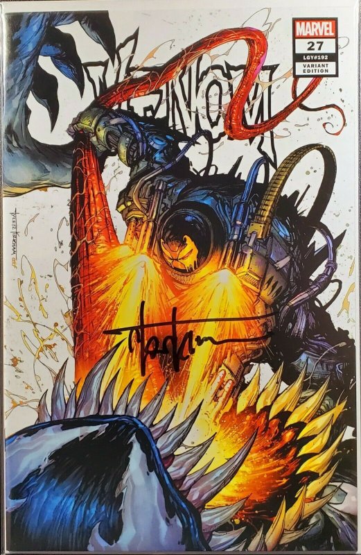 ??️ VENOM #27 SECRET VARIANT Signed Tyler Kirkham w/ COA Trade ? Crain skan