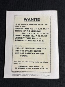 Vintage STRANGE SUSPENSE STORIES Astounding Stories #119 VG+ 4.5 BRITISH