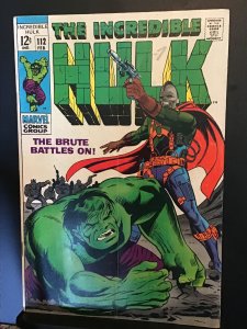 The Incredible Hulk #112 (1969) Galaxy Master cover! Mid high-grade key! FN/VF