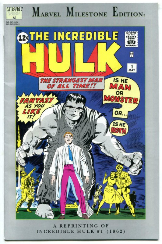 INCREDIBLE HULK #1, Milestone Edition, FN+, Jack Kirby, Stan Lee, 1991