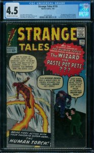 Strange Tales 110 CGC 4.5  1st Dr. Strange ow/w pages!