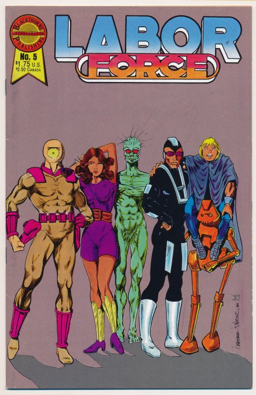 Labor Force (1986) #1-8 VF/NM Complete series