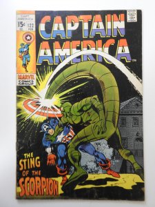 Captain America #122 (1970) VG Condition! Moisture stain