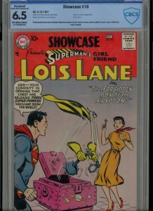 Showcase 10 Superman’s Girl Friend Lois Lane 6.5 CBCS DC 1957 Silver Age not cgc