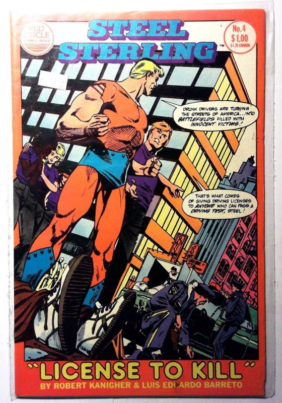 Steel Sterling #4 (1984) Red Circle Comics 1st Print Comic Book