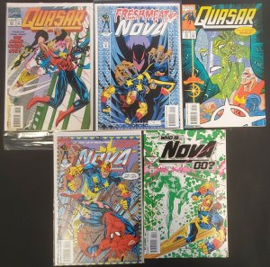 5PC QUASAR/NOVA LOT (8.0) NOVA #3-5, QUASAR #55,60!! 1993 