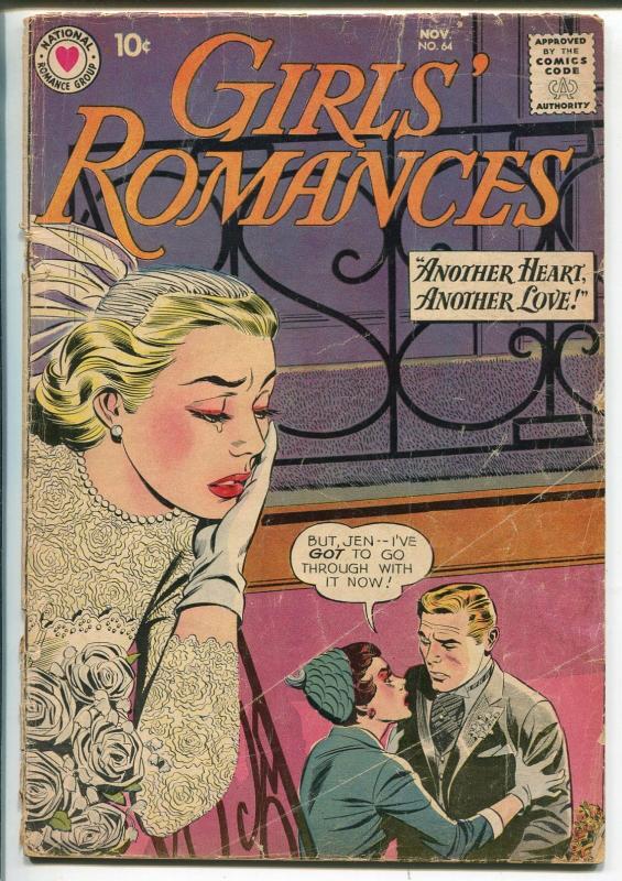 Girls' Romances #64 1959-DC-bride/wedding drama cover-rare issue-G