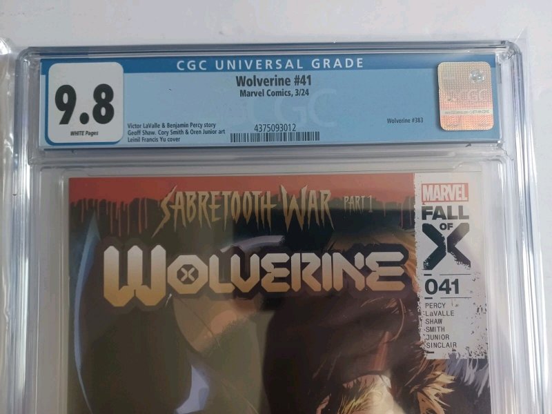 Wolverine #41 - Yu - 2024 - CGC 9.8
