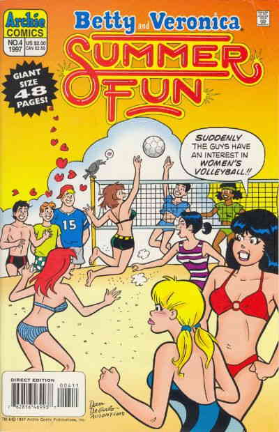 Betty And Veronica Summer Fun Fn Archie Bikini Comic Books Modern Age Archie Comics