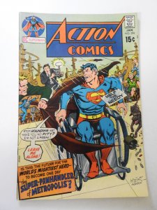 Action Comics #396 (1971) VG+ Condition centerfold detached bottom staple