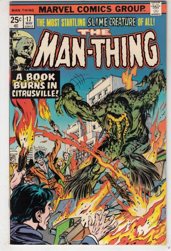 Man-Thing #17 (Jun-75) VF- High-Grade Man-Thing