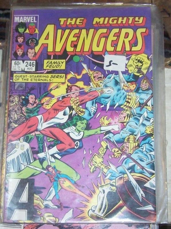 Avengers # 246 (Aug 1984, Marvel) starfox the eternals sersi she-hulk thor***