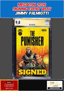 MARVEL KNIGHTS PUNISHER #3 DAN PANOSIAN CGC 9.8 PALMIOTTI SIGNED MEGACON PRESALE