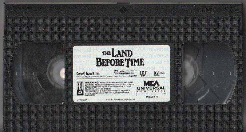 The Land That Time Forgot VHS The Popular Animated Franchise from Speilberg