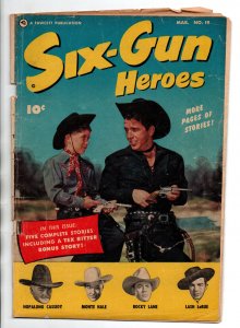 Six-Gun Heroes #19 - Hopalong Cassidy - Western - Fawcett - 1953 - FR/GD