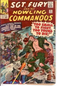 SERGEANT FURY 15 VG-F DITKO  February 1965 COMICS BOOK