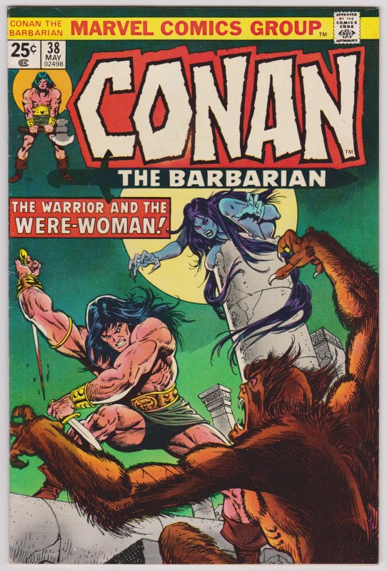 Conan the Barbarian #38 (VF-) Bronze Age, 1974