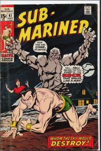 Sub-Mariner #41 (1971) Namor the Sub-Mariner