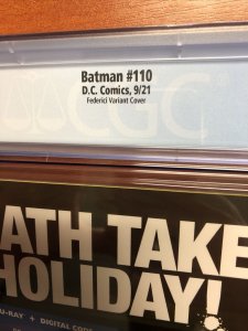 Batman #110 (CGC 9.8) (2021) Federici Variant Cover