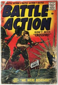 BATTLE ACTION Comic Issue 25 — Silver Age War — 1956 Atlas Comics — Good See Pic