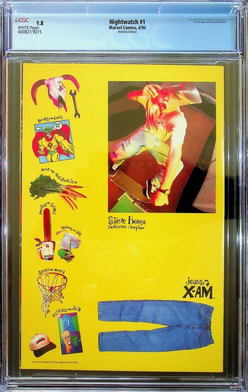 Nightwatch #1 Foil Cover (1994) - CGC 9.8 - Cert#4008219015