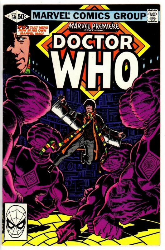 MARVEL PREMIERE 59 VG-F  DOCTOR WHO  1981