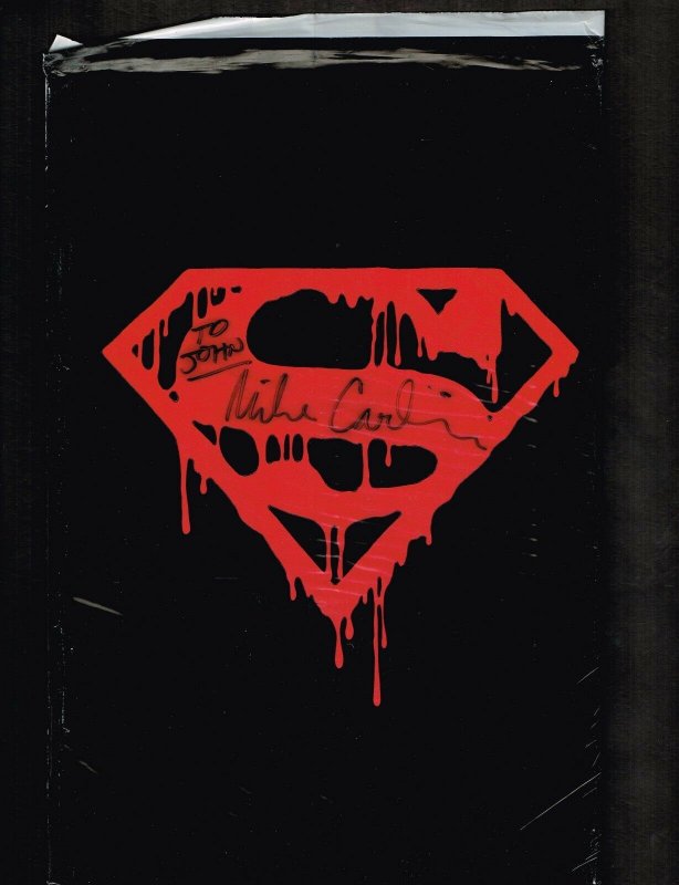 Death of Superman Black bagged ~ Signed by Mike Carlin ~ 1992 (Sealed) WH