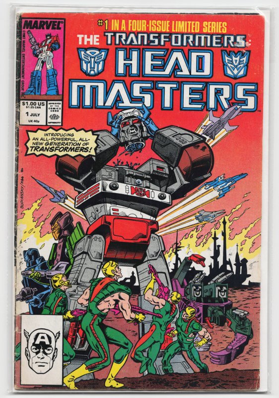 The Transformers: Headmasters #1 (1987) Transformers