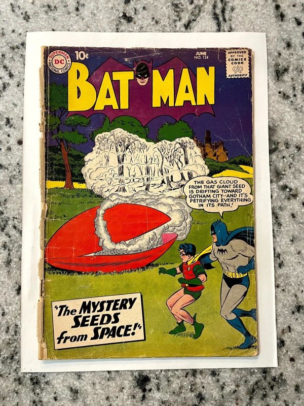 Batman # 124 GD DC Comic Book Silver Age Robin Joker Gotham Penguin Ivy 3 J832