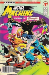 JUSTICE MACHINE #1, VF+, Elementals, Comico, 1986 more in store