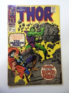 Thor #142 (1967) PR Condition book length spine split cover detached