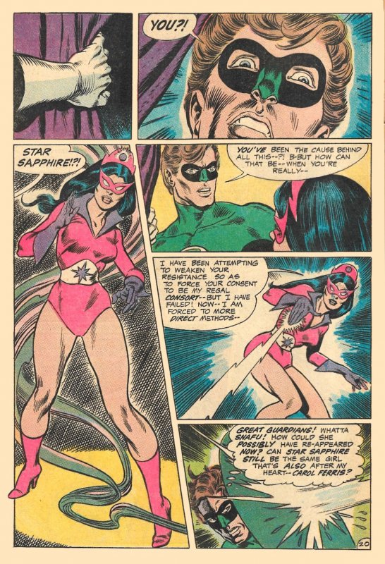 GREEN LANTERN #73 & 74 (1969/70) 7.5 VF-  Star Sapphire, Sinestro in 2 issue arc