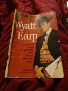 WYATT EARP #9 silver age DELL COMICS 1960 western marshal Hugh O'Brian photo cvr