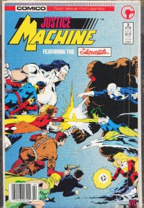 Justice Machine featuring The Elementals #2 Newsstand Edition (1986) Elementals