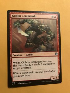 GOBLIN COMMANDO card : Magic the Gathering MTG card; JUMPSTART 2020 NM/M