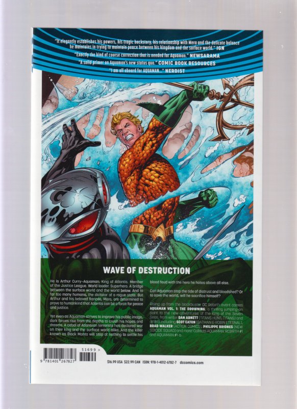 AQUAMAN VOL. 1: THE DROWNING - TRADE PAPERBACK (9.2 OB) 2016