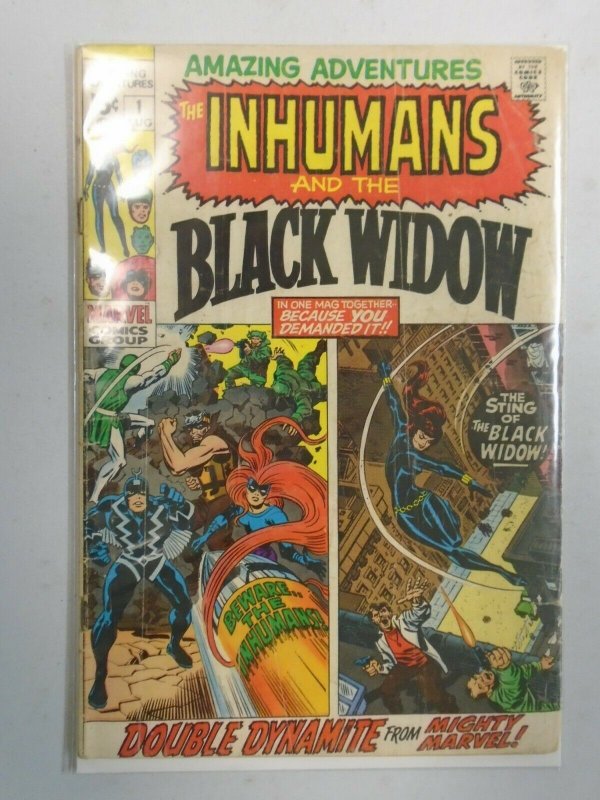 Amazing Adventures #1 featuring The Inhumans and Black Widow 3.0 GD VG (1970)