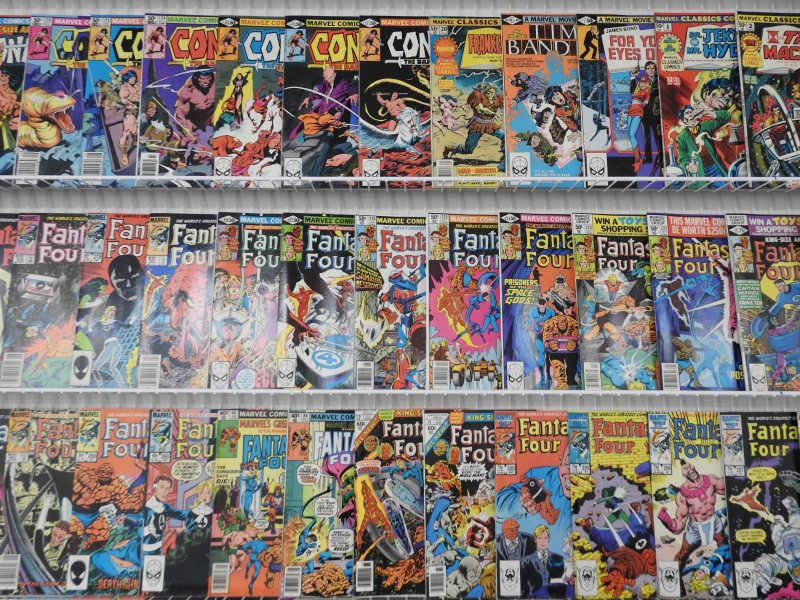 Huge Lot of 180+ Comics W/ Thor, Fantastic Four, Conan Avg. FN+ Condition!