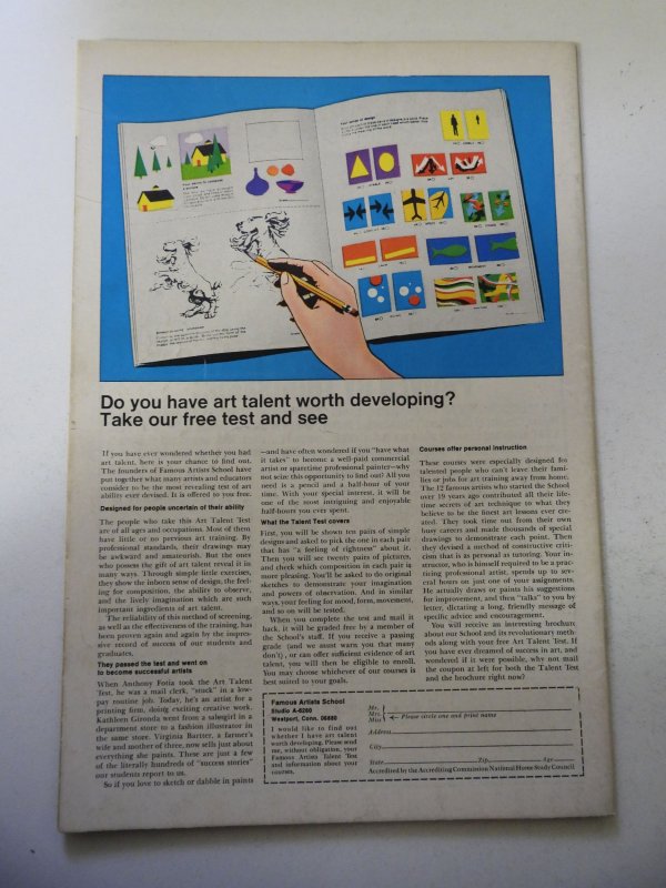 Captain America #121 VG+ Condition centerfold detached at one staple