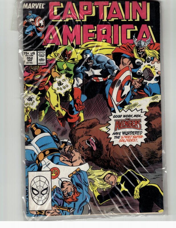 Captain America #352 (1989) Captain America [Key Issue]