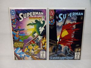 SUPERMAN - #74 AND #75 - DOOMSDAY...DEATH OF SUPERMAN - FREE SHIPPING