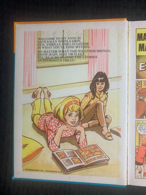 1973 SALLY Fleetway Annual HC VG+ 4.5 The Ghost Hunters