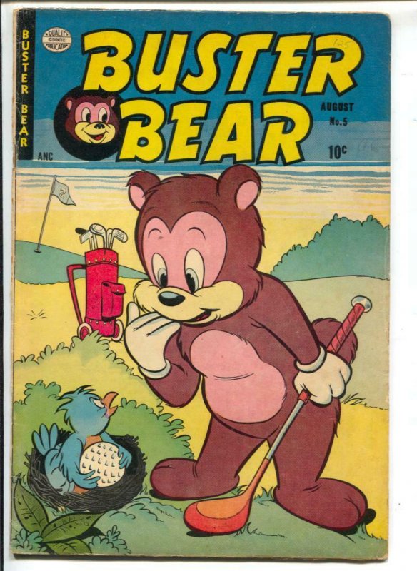 Buster Bear #5 1954-Quality-golf cover-funny animals-FN-