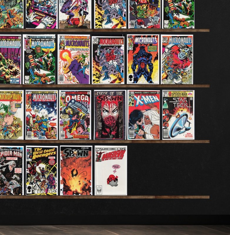 Huge Lot 150+ Comics with Micronauts, Bloodshot, Ghost Rider, Armorines & More!