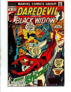 Daredevil #102 - Black Widow - 1973 - FN/VF