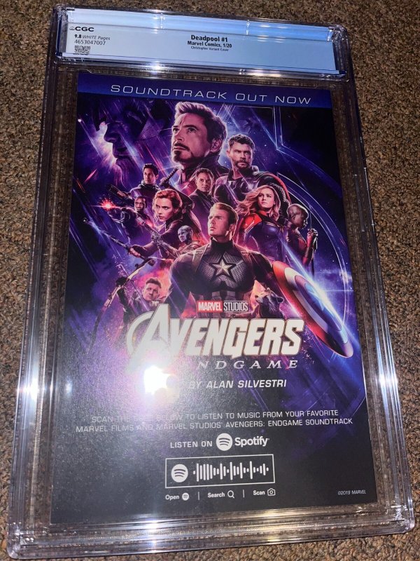 Deadpool 1 (2020), John Tyler Christopher JTC Jeff Variant, CGC Graded 9.8