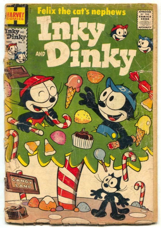 Felix The Cat's Nephews Inky & Dinky #2 1957- ice cream cover