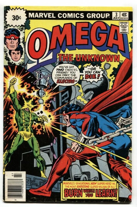 OMEGA THE UNKNOWN #3-30 CENT PRICE VARIANT-1976