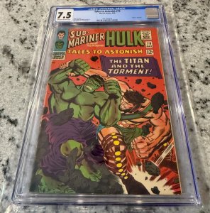 Tales To Astonish # 79 CGC Graded 7.5 Marvel Comic Book Hulk Hercules CC JH33